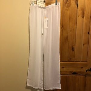 Brand New Dolce and Gabana sheer white pants